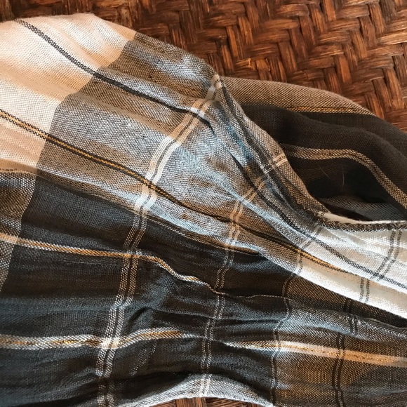 Black, Grey and Gold Scarf - Picture 4 of 5